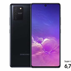 Samsung Galaxy S10 Lite Android Smartphone ohne Vertrag, 4.500 mAh Akku, Schnellldaden, 6,7 Zoll Super AMOLED Display, 128 GB/8 GB RAM, Dual SIM, Handy in schwarz, deutsche Version