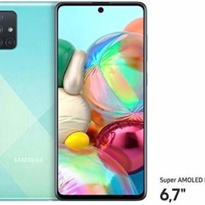Samsung Galaxy A71 (16.95cm (6.7 Zoll) 128 GB interner Speicher, 6 GB RAM, Dual SIM, Android, prism crush Blau) Deutsche Version
