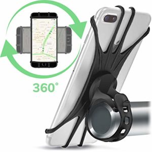 E Tronic Edge Fahrrad Handyhalterung | Universal Halterung für Fahrrad und Motorrad | Passend für alle Smartphone-Modelle (Drehbar)