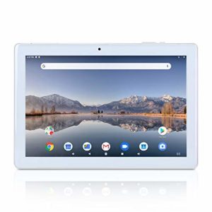 10.1 Zoll Tablet Android 9.0 Pie Google GMS Zertifizierter Quad Core 2 GB RAM 32 GB ROM IPS Bildschirm YELLYOUTH 10 Tablets mit GPS Bluetooth WiFi und Dual Kamera - Silber