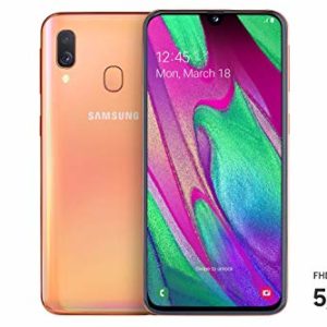 Samsung Galaxy A40 Smartphone (15.0cm (5.9 Zoll) 64GB interner Speicher, 4GB RAM, Dual SIM, coral) - Deutsche Version