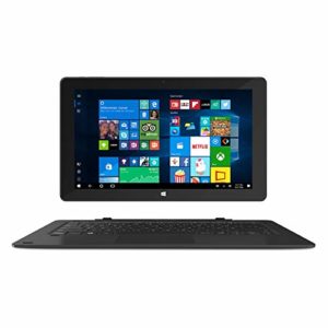 TREKSTOR SurfTab Twin 10.1 WiFi 4/64 GB, 25,7 cm (10.1 Zoll 2in1 Tablet-PC), HD-Display (IPS, Touch), Intel Celeron N4000 , 4 GB RAM, 64 GB Speicher, WiFi, Windows 10 Home S, Office 365, schwarz