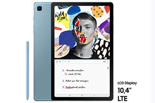 Samsung Galaxy Tab S6 Lite, Tablet inklusive S Pen, 64 GB interner Speicher, 4 GB RAM, Android, LTE, Angora blue