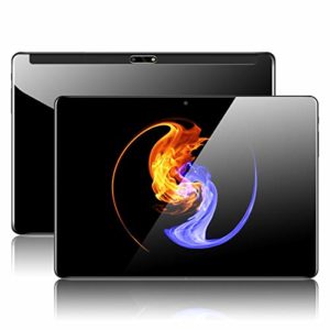 Tablet 10 Zoll Android Tablet PC mit Dual Simkarten Slot Padgene 1280x800 Quad Core CPU Google Tablet PC Dual Kamera WiFi/3G Bluetooth GPS Telefonfunktion(Glas Bildschirm 2GB/32GB Schwarz)