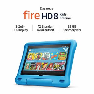 Fire HD 8 Kids-Tablet | Ab dem Vorschulalter | 8-Zoll-HD-Display, 32 GB, blaue kindgerechte Hülle (2020)