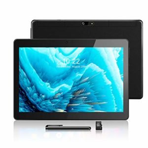 HOPLAZA Tablet Android 8.1, 10,1 Zoll Tablet, Quad Core CPU, Dual SIM Card, 2GB+64GB, IPS HD (1280 x 800), 3G Tablet Pad mit Zwei SIM Kartensteckplätzen, WiFi/GPS/Bluetooth (Black)