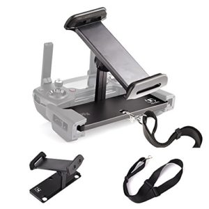 KUUQA Aluminium Alloy Faltbarer Tablet Ständer Halter Extender mit Lanyard Kompatibel mit Mavic Pro Mavic Mini / Mavic 2 / Mavic Air / Spark Fernbedienung