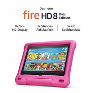 Fire HD 8 Kids-Tablet | Ab dem Vorschulalter | 8-Zoll-HD-Display, 32 GB, pinke kindgerechte Hülle (2020)