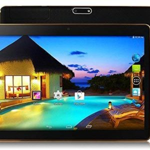 Android 9.0 Tablet 10 Zoll Dual-SIM, 4GB RAM 64GB Speicher Octa Core CPU,1920 * 1200 Full HD IPS Touchscreen,Dual Kamera 3MP und 8MP, WiFi/WLAN/Bluetooth/GPS TYD-108(Schwarz) (Rieb Schwarz)