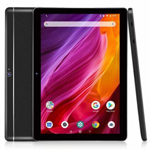 Dragon Touch Tablet 10 Zoll, Android 8.1, K10 Tablet Pad 2GB+16GB, Quad Core IPS HD (1280 x 800) Touchscreen, 2MP Dual Kamera/Micro HDMI/GPS/FM /5G WiFi/Bluetooth 4.0, schwarz