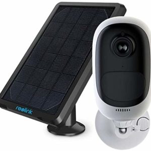 Reolink Überwachungskamera Aussen Akku, Kabellose WLAN Solar IP Kamera Argus Pro mit Solarpanel, 2,4GHz WiFi, 1080p HD, PIR Bewegungsmelder, 10m IR-Nachtsicht und SD Kartenslot, 2-Wege-Audio
