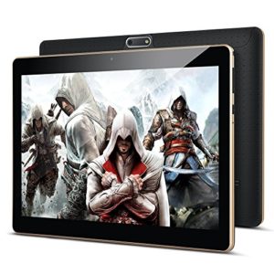 Padgene Tablet 10 Zoll Android 8.0, Android Tablet PC 10,1 Zoll Quad Core IPS HD Pad mit 2G RAM 32G Speicher Dual SIM Slots Dual Kamera WiFi/3G Entsperrt Bluetooth 4,0 GPS Telefonfunktion(Schwarz)