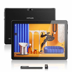 HOPLAZA Android Tablet 10.1 Zoll, Android 8.1, Quad Core CPU, Dual SIM Card, 2GB+64GB, IPS HD (1280 x 800), 3G Tablet Pad mit Zwei SIM Kartensteckplätzen, WiFi/WLAN/Bluetooth (Black)